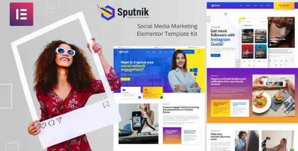 Sputnik – Social Media Marketing Elementor Template Kit